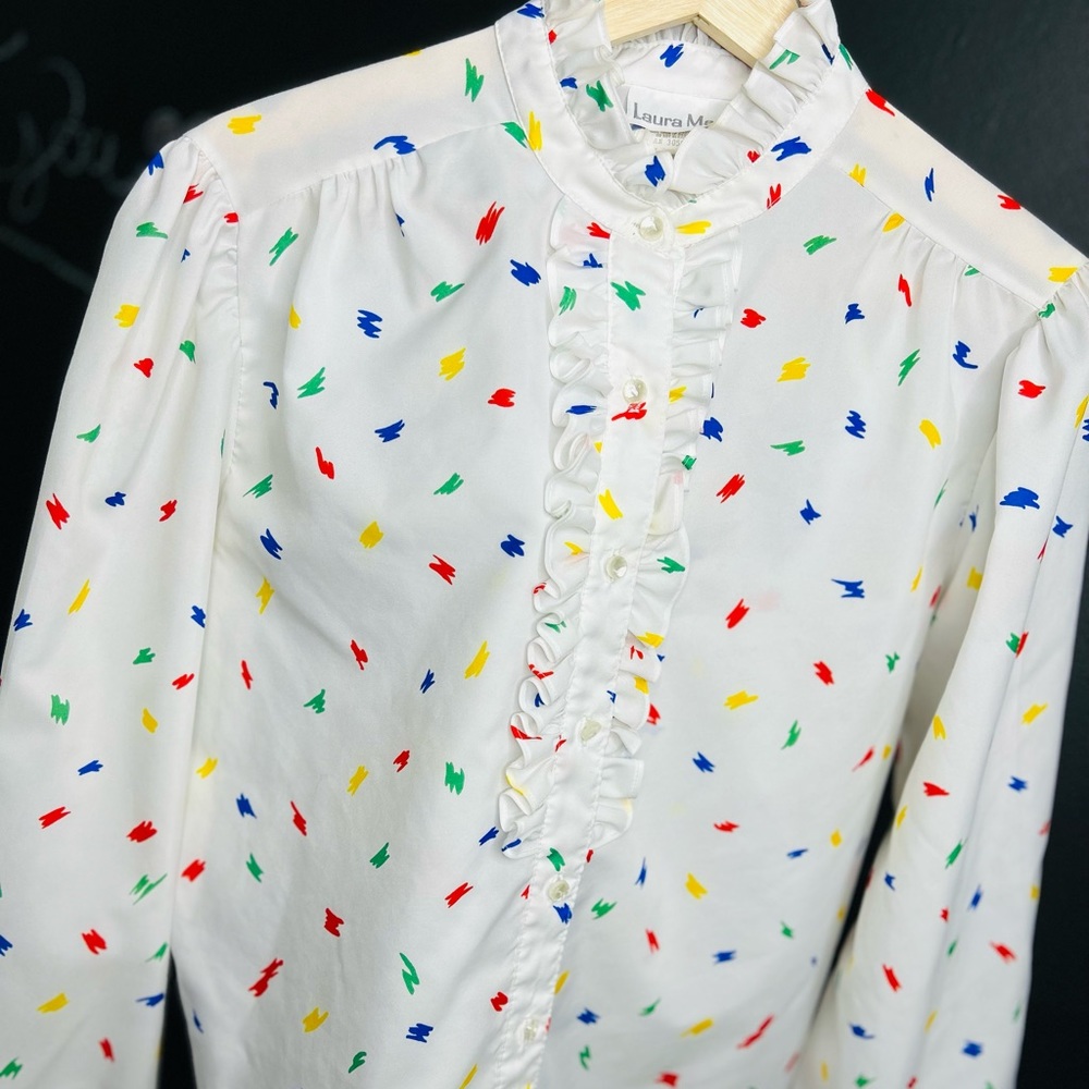 Vintage Ribbon Collar Blouse - Picture 6 of 6